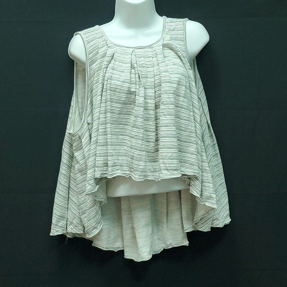 Free People Stripe Blouse SZ SM